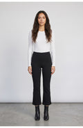 Women's Kick Flare Pants in Black, front view